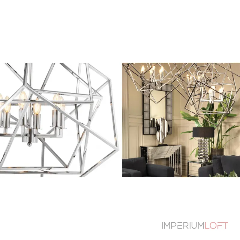 Подвесной светильник КУБ Matrix цвет Nickel от ImperiumLoft