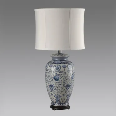 Настольная лампа Синий орнамент