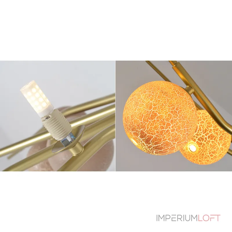 Люстра на штанге 8-GLOBE CHERRYBOMB CHANDELIER