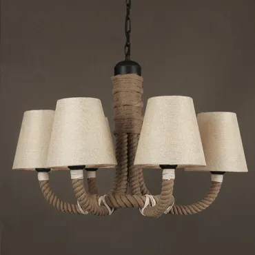 Подвесная люстра Rattan Chandelier Loft Rope Light Подвесная люстра Rattan Chandelier Loft Rope Light