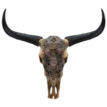 Череп буйвола c орнаментом Череп буйвола c орнаментом