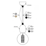 Подвесной светильник BETON BOLTI designed		 in 2015 от ImperiumLoft