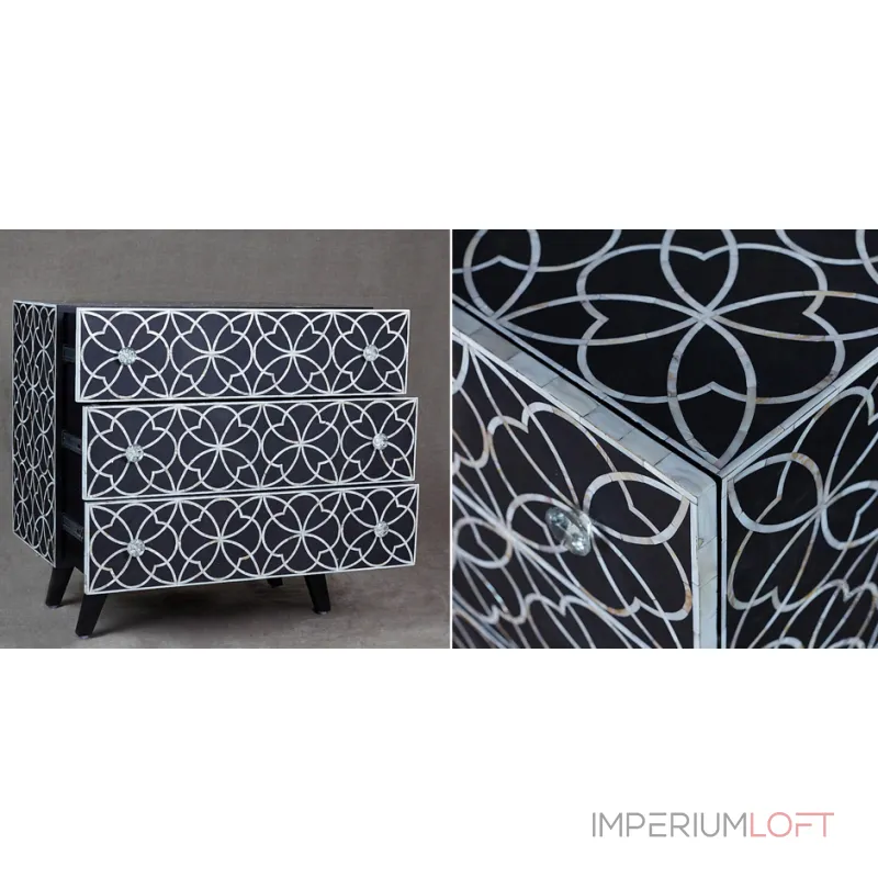 Комод Inlaid Bone Flower Geometry от ImperiumLoft Комод Inlaid Bone Flower Geometry от ImperiumLoft