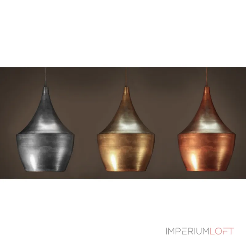 Подвесной светильник Copper Pendant Lamp Beat Light Fat от ImperiumLoft