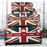 Сундук Union Jack Leather Keep calm and... от ImperiumLoft