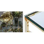 Консоль Serene Furnishing Gold Clear Glass Top Console от ImperiumLoft