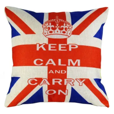 Декоративная подушка Keep Calm and Carry On Декоративная подушка Keep Calm and Carry On