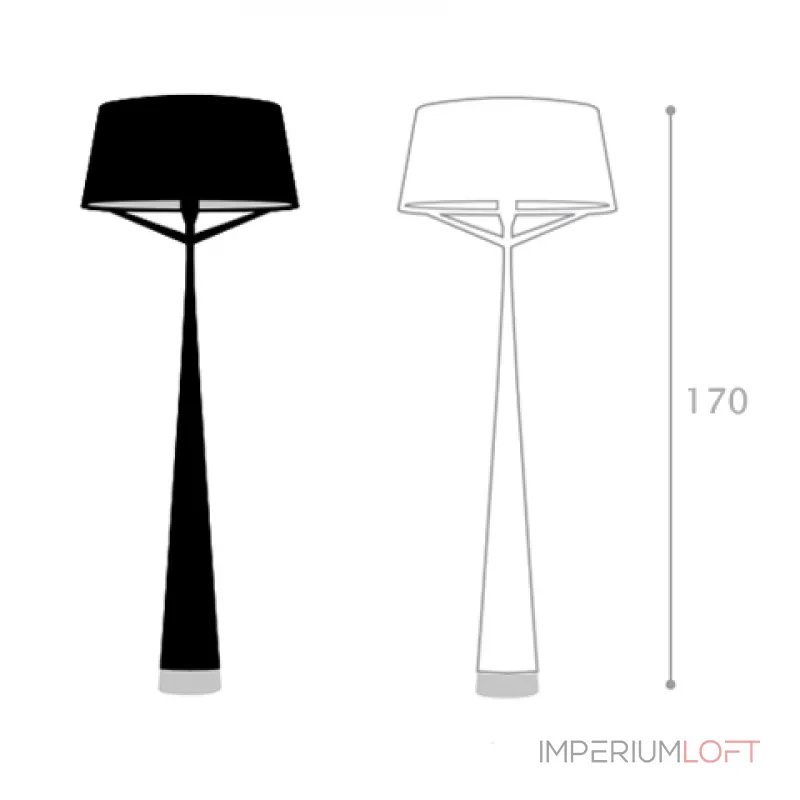 Торшер Axis S71 White от ImperiumLoft