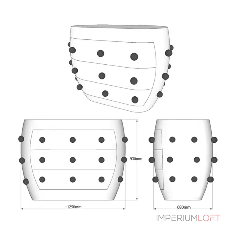 Комод Kelly Wearstler POD Commode от ImperiumLoft