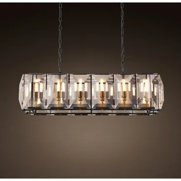 Подвесная люстра RH Harlow Crystal Square Chandelier 10