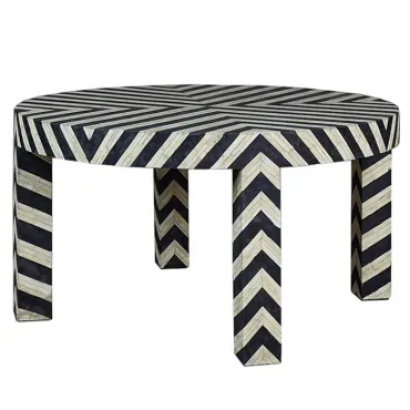 Кофейный стол Inlaid Bone Zigzag