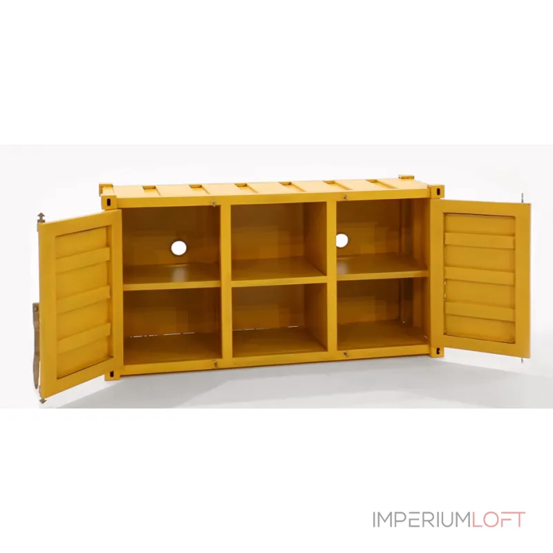 ТВ тумба Loft TV container yellow от ImperiumLoft