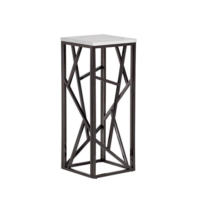 Подставка Serene Furnishing Dark Chrome Marble Top stand от ImperiumLoft Подставка Serene Furnishing Dark Chrome Marble Top stand от ImperiumLoft