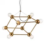 Подвесная люстра Molecule Gold Chandelier
