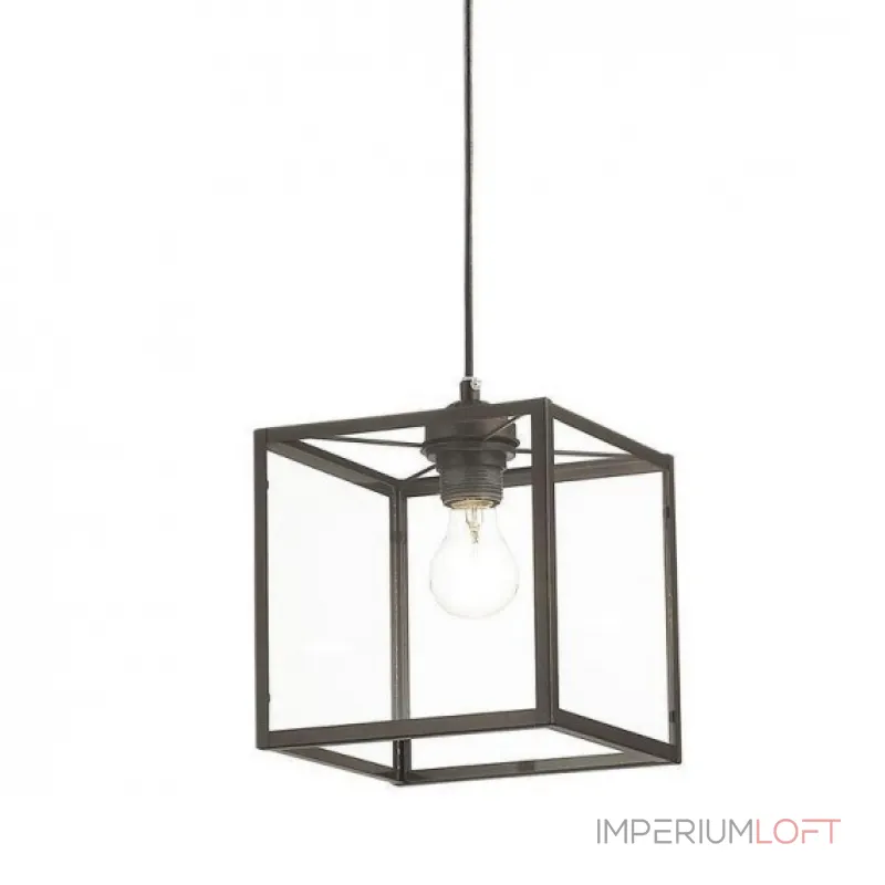 Подвесной светильник Loft Industrial Ortogonal Pendant Cube Brown от ImperiumLoft Подвесной светильник Loft Industrial Ortogonal Pendant Cube Brown от ImperiumLoft