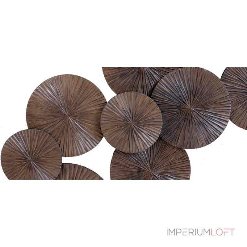 Арт-объект Apollo Brown Wall Plaque Disc от ImperiumLoft Арт-объект Apollo Brown Wall Plaque Disc от ImperiumLoft