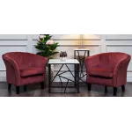 Подставка Serene Furnishing Dark Chrome Marble Top stand от ImperiumLoft