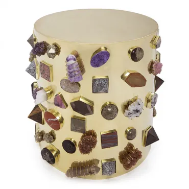 Табурет с полудрагоценными камнями Kelly Wearstler BEJEWELED STOOL Табурет с полудрагоценными камнями Kelly Wearstler BEJEWELED STOOL