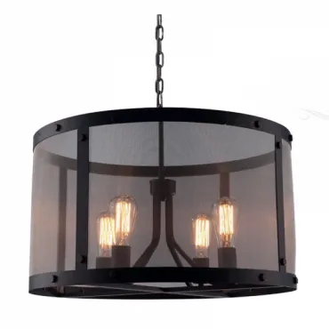 Подвесная люстра Loft Riveted Mesh Chandelier Round Подвесная люстра Loft Riveted Mesh Chandelier Round