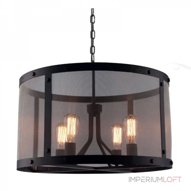 Подвесная люстра Loft Riveted Mesh Chandelier Round Подвесная люстра Loft Riveted Mesh Chandelier Round