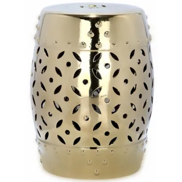 Керамический табурет Coin Lattice Garden Stool - Gold