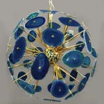 Подвесная люстра BRANQUINHO CHANDELIER AGATE blue