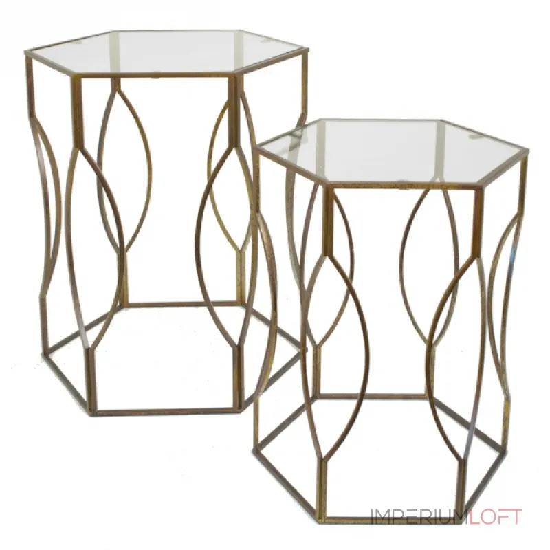 Набор из 2-х дизайнерских столов Oak Leaf от ImperiumLoft Набор из 2-х дизайнерских столов Oak Leaf от ImperiumLoft