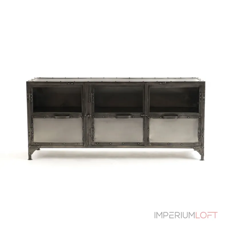 Комод Industrial Steampunk Nickel 3 Door Сoncole от ImperiumLoft Комод Industrial Steampunk Nickel 3 Door Сoncole от ImperiumLoft