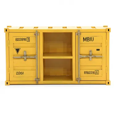 ТВ тумба Loft TV container yellow