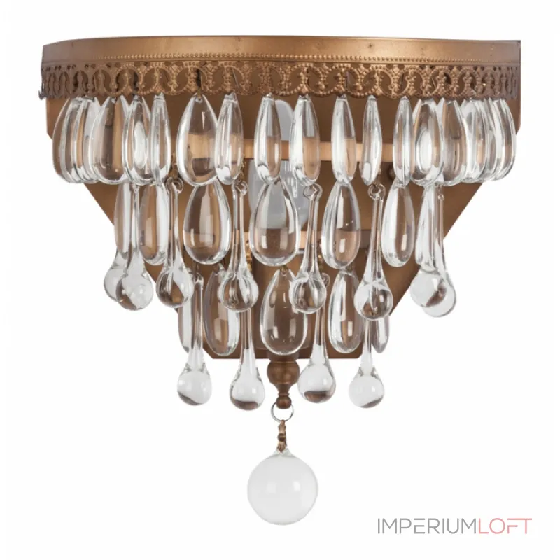 Бра Clarissa Glass Drop Sconce от ImperiumLoft Бра Clarissa Glass Drop Sconce от ImperiumLoft
