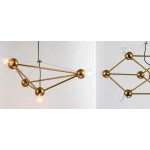 Подвесная люстра Molecule Gold Chandelier