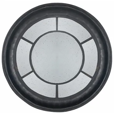 Зеркало настенное состаренное Black Round Window