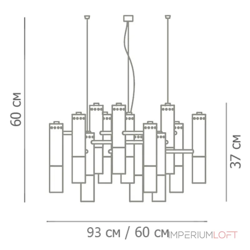 Подвесная люстра IKE Delightfull Gold & White