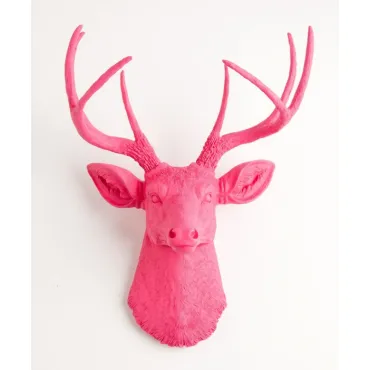 Голова оленя - Розовая Голова оленя - Розовая