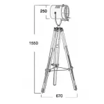 Торшер Spotlight Lofter Steel от ImperiumLoft