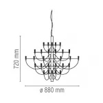 Подвесная люстра Flos 2097 30 Chrome