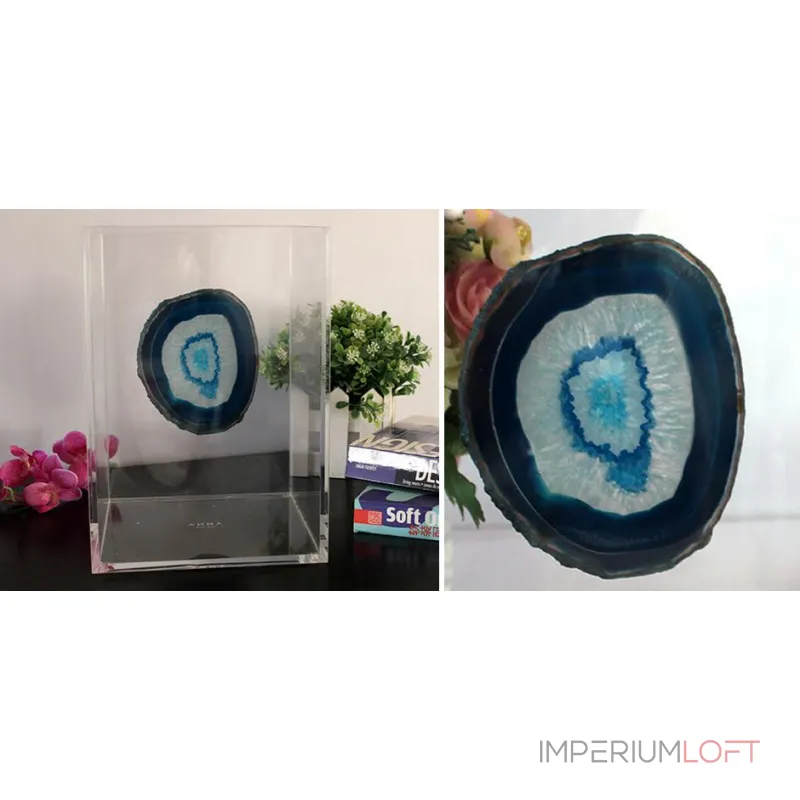 Прозрачный бокс натуральный Агат от ImperiumLoft Прозрачный бокс натуральный Агат от ImperiumLoft