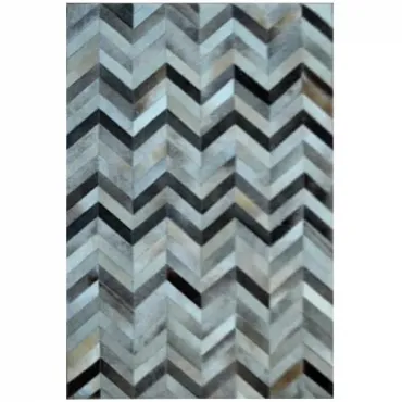 Ковер Geometry Zig из шкуры буйвола