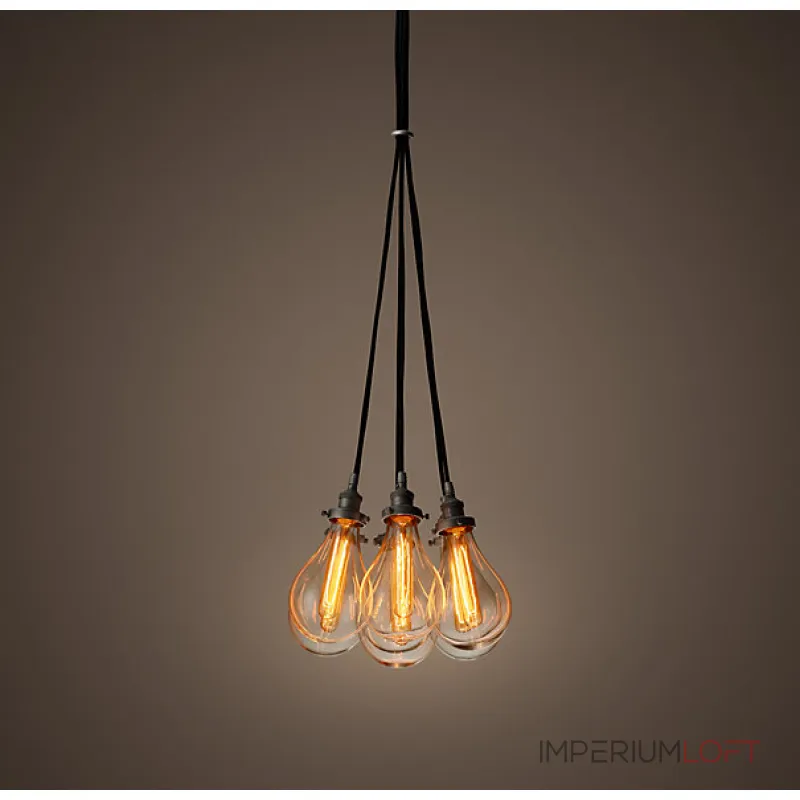 Подвесной светильник Glass Teardrop Pear 7 от ImperiumLoft Подвесной светильник Glass Teardrop Pear 7 от ImperiumLoft