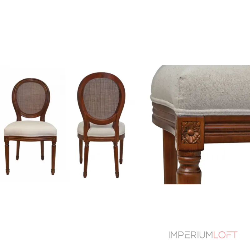 Стул French chairs Provence Beige rattan Chair от ImperiumLoft