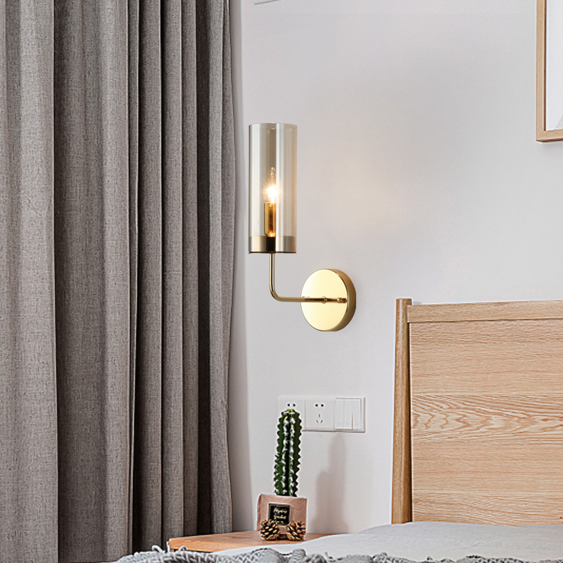 Настенный светильник Agne Blue Glass Tube wall light от ImperiumLoft Настенный светильник Agne Blue Glass Tube wall light от ImperiumLoft