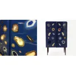 Patrick Naggar Gem Cabinet шкаф украшенный агатами  от ImperiumLoft