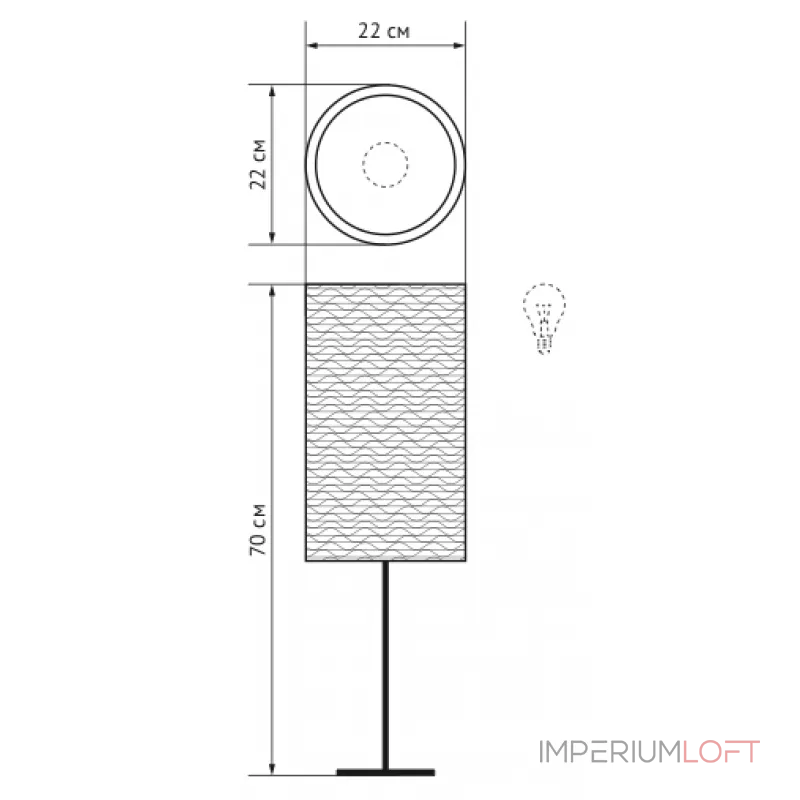 Настольный светильник Spring от ImperiumLoft