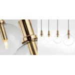 Подвесной светильник Glass Globe Gold от ImperiumLoft