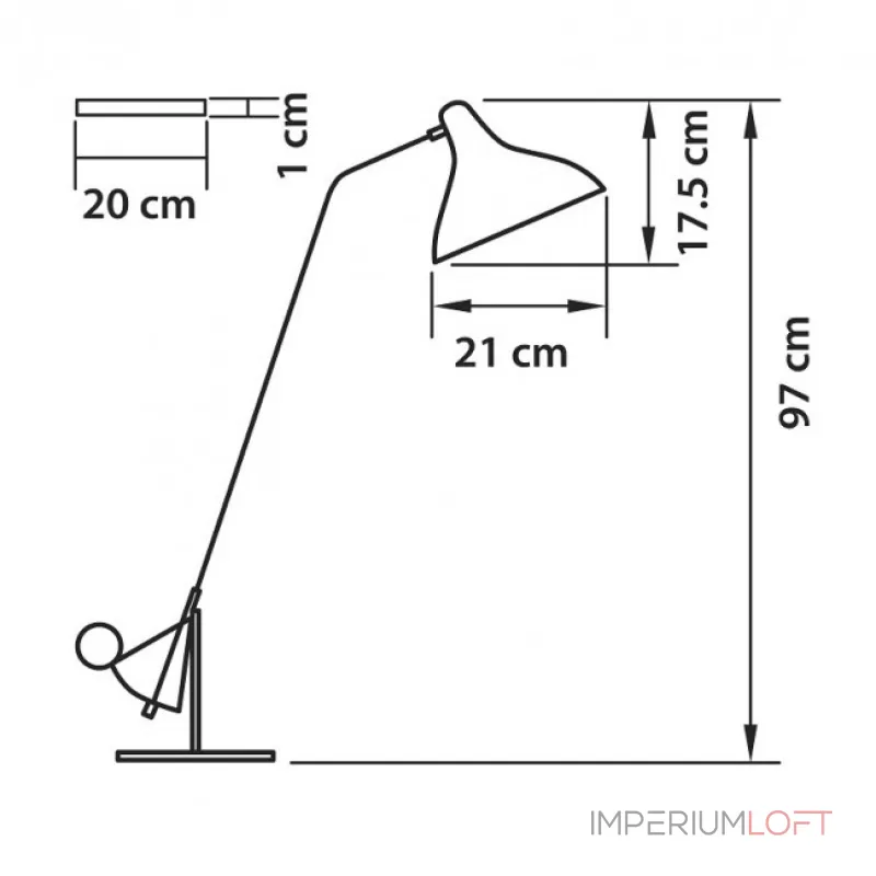 Настольная лампа Lampara Table Lamp от ImperiumLoft