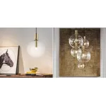 Подвесной светильник Glass Globe Gold от ImperiumLoft