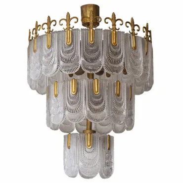 Потолочная люстра Large Art Deco Murano Kaiser Leuchten Chandelier Потолочная люстра Large Art Deco Murano Kaiser Leuchten Chandelier