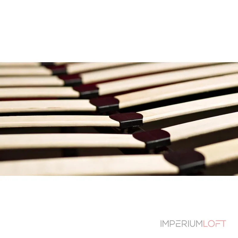 Кровать двуспальная с изголовьем красная Button от ImperiumLoft