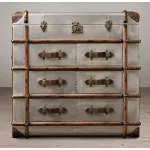 RH Richards Polished Aluminum Trunks Chest от ImperiumLoft