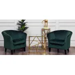 Подставка Serene Furnishing Gold Clear Glass Top stand от ImperiumLoft